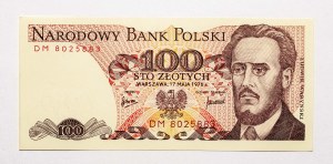 Poland, PRL (1944-1989), 100 ZŁOTCH 17.05.1976, DM series