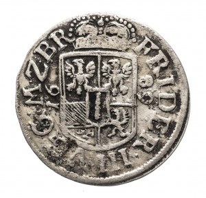 Německo, Braniborsko-Prusko, Fridrich III (1688-1701), 1/12 tolaru 1689 SD, Stargard