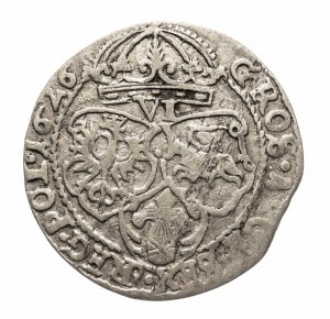 Pologne, Sigismond III Vasa (1587-1632) six pence 1626, Cracovie