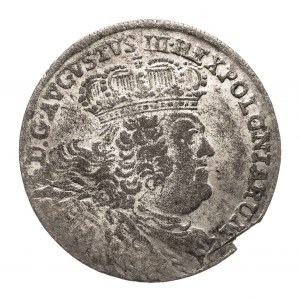 Pologne, Auguste III Sas (1733-1763), efraimek - ort (18 groszy) 1754 E.C., Leipzig
