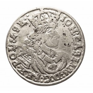 Polska, Jan II Kazimierz Waza (1648-1668), szóstak 1662 TT - bez obwódek, Bydgoszcz