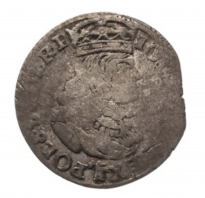 Pologne, Jan II Casimir Vasa (1648-1668), six pence 1661 N G, Poznań