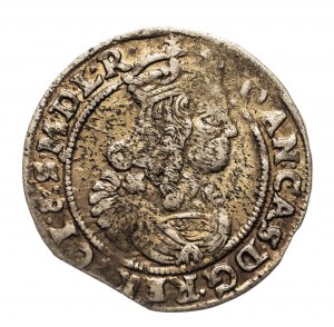 Pologne, Jan II Casimir Vasa (1648-1668), six pence 1666 AT, Bydgoszcz
