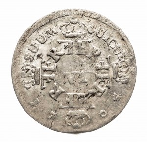 Německo, Prusko Fridrich I. (1701-1713), šestipence 1704 CG, Königsberg