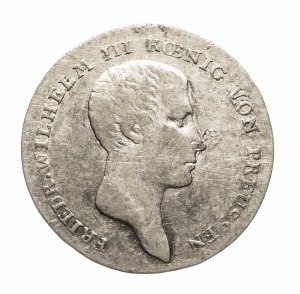 Germania, Prussia, Federico Guglielmo III (1797-1840), 1/6 di tallero 1812 A, Berlino