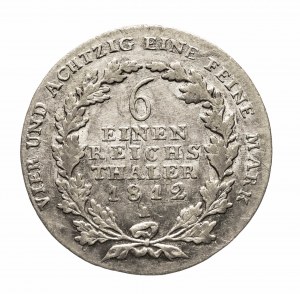 Německo, Prusko, Fridrich Vilém III (1797-1840), 1/6 tolaru 1812 A, Berlín