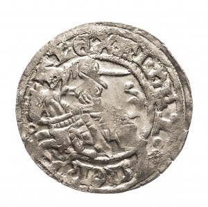 Pologne, Alexandre Jagellon (1501-1506), demi-penny lituanien sans date, Vilnius