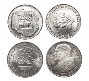 Polen, PRL (1944-1989), Silber-Gedenkmünzensatz 1974-1982