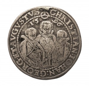Allemagne, Saxe, Krystian II, Jean-Georges Ier et Auguste, thaler 1596 HB, Dresde