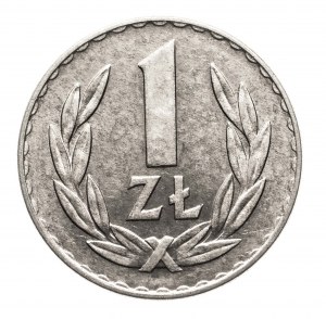 Polonia, PRL (1944-1989), 1 zloty 1949, alluminio