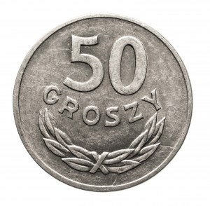 Polen, Volksrepublik Polen (1945-1989), 50 groszy 1949, Aluminium
