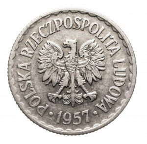 Polonia, PRL (1944-1989), 1 zloty 1957