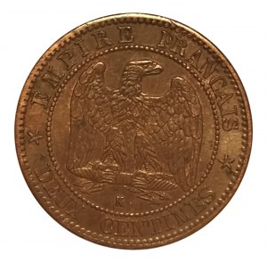 France, Napoléon III (1852-1870) 2 centimes 1862 K, Bordeaux