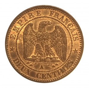 Francia, Napoleone III (1852-1870) 2 centesimi 1853 A, Parigi