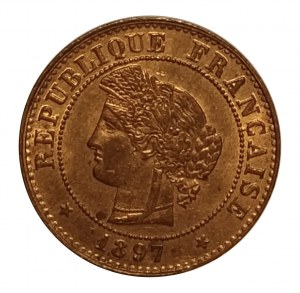 France, Troisième République (1870-1941), 1 centime 1897 A, Paris