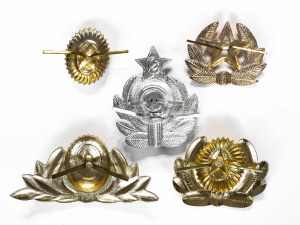 Russie, URSS (1922-1991), couvertures pour casquettes militaires, 5 pièces.