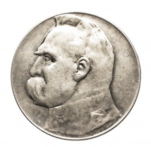 Polsko, Druhá polská republika (1918-1939), 10 zlotých 1939, Piłsudski, Varšava