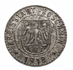 Wielkopolska, 10 fenig 1918 Kozmin Wielkopolski, nickel-plated iron