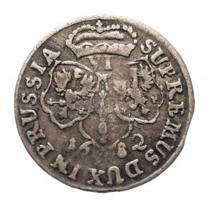 Prusse ducale, Frédéric-Guillaume (1640-1688), six pence 1682 H.S., Königsberg
