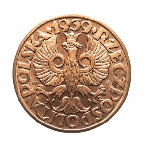 Poland, Second Republic (1918-1939), 5 groszy 1939, Warsaw
