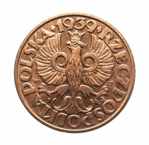 Poland, Second Republic (1918-1939), 5 groszy 1939, Warsaw