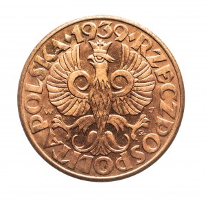 Poland, Second Republic (1918-1939), 5 groszy 1939, Warsaw