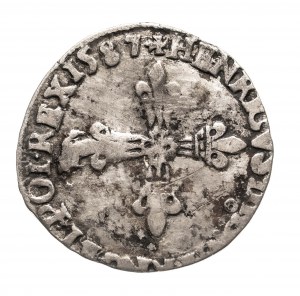 Poland, Henry III Valois (1573-1575), 1/8 écu, 1587