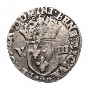 Pologne, Henri III Valois (1573-1575), 1/8 écu, 1587