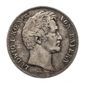 Allemagne, Bavière, Louis Ier (1825-1848), 1/2 florin 1845