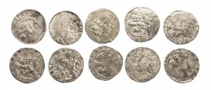 Bohemia, Prague pennies 14th century, Wenceslas, Charles IV (10 pieces).