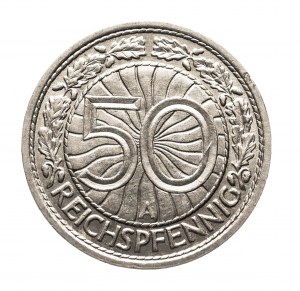 Germany, Weimar Republic (1918-1933), 50 Reichspfennig 1928 A, Berlin