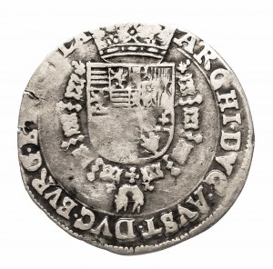 Pays-Bas espagnols, Albert et Elizabeth (1598-1621), 1/4 de patagon sans date, Doornik