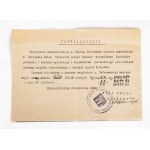 Generalna Gubernia, Zaświadczenie umożliwiające wymianę pieniędzy. Kielce, Opoczno, Białaczów 1940