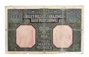 Generalne Gubernatorstwo Warszawskie, 1000 marek polskich 9.12.1916, Generał, Seria A
