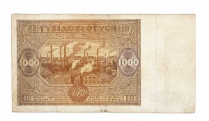 Poland, PRL (1944-1989), 1000 ZŁOTYCH 15.01.1946, series G