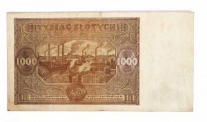 Poland, PRL (1944-1989), 1000 ZŁOTYCH 15.01.1946, series L