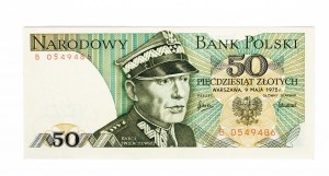 Polsko, PRL (1944-1989), 50 ZŁOTYCH 9.05.1975, série B