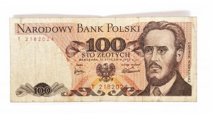 Poland, PRL (1944-1989), 100 ZŁOTCH 15.01.1975, T series
