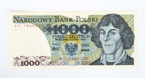 Polsko, PRL (1944-1989), 1000 ZŁOTYCH 2.07.1975, série AC