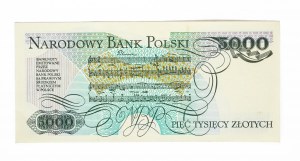 Polska, PRL (1944-1989), 5000 ZŁOTYCH 1.12.1988, seria DD