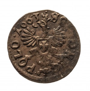 Poland, Jan II Casimir Vasa (1648-1668), copper (boratine) shekelgoth 1663, Ujazdów