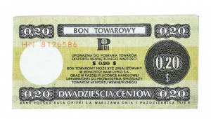 PEWEX 20 centesimi 1979 - HN - annullato, piccolo