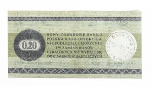 PEWEX 20 cents 1979 - HN - annulé, petit