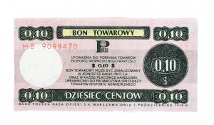 PEWEX 10 centów 1979 - HB - kasowany, mały