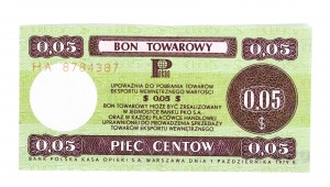 PEWEX 5 cents 1979 - HA - non annulé, petit