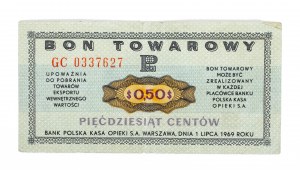 PEWEX 50 centov 1969 - GC - nezrušené