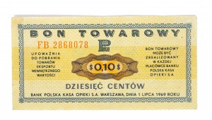 PEWEX 10 centów 1969 - FB - kasowany
