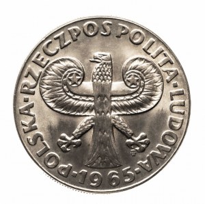 Pologne, PRL (1944-1989), 10 zloty 1965, colonne de Sigismond