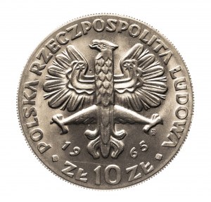 Polsko, PRL (1944-1989), 10 zlotých 1965, Nike