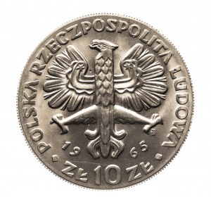 Polonia, PRL (1944-1989), 10 zloty 1965, Nike